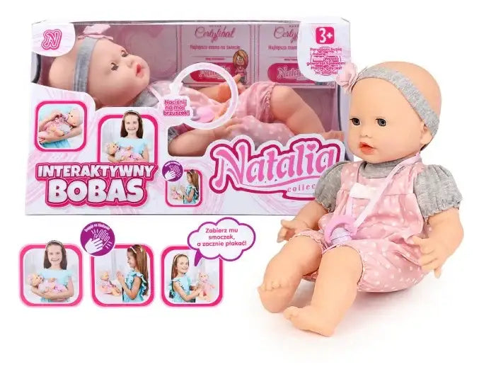 Lalka Natalia Bobas mimiczny 41 cm Artyk