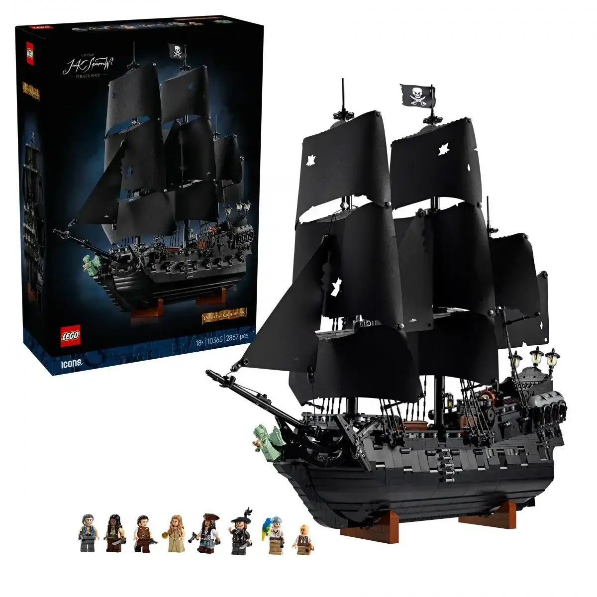 LEGO Icons 10365 Statek piracki Jacka Sparrowa kolekcjonerski model statku - zabawki-dla-dziewczynk