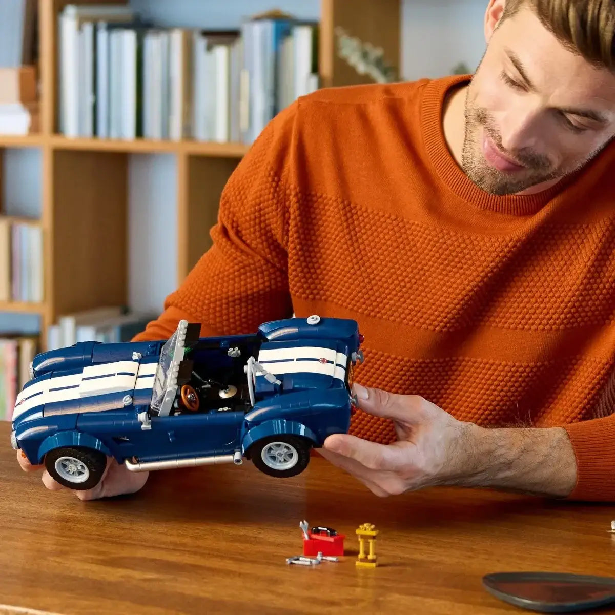LEGO Icons 10357 Shelby Cobra 427 S/C zestaw dla fanów motoryzacji - zabawki-dla-dziewczynki