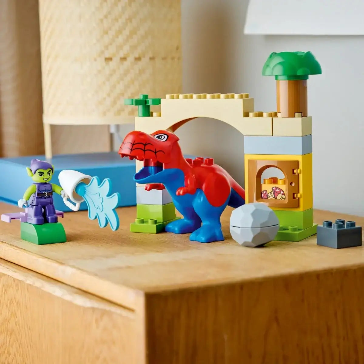 LEGO DUPLO dinozaur Spidey-Rex walczy z Zielonym Goblinem - zabawki-dla-dziewczynki