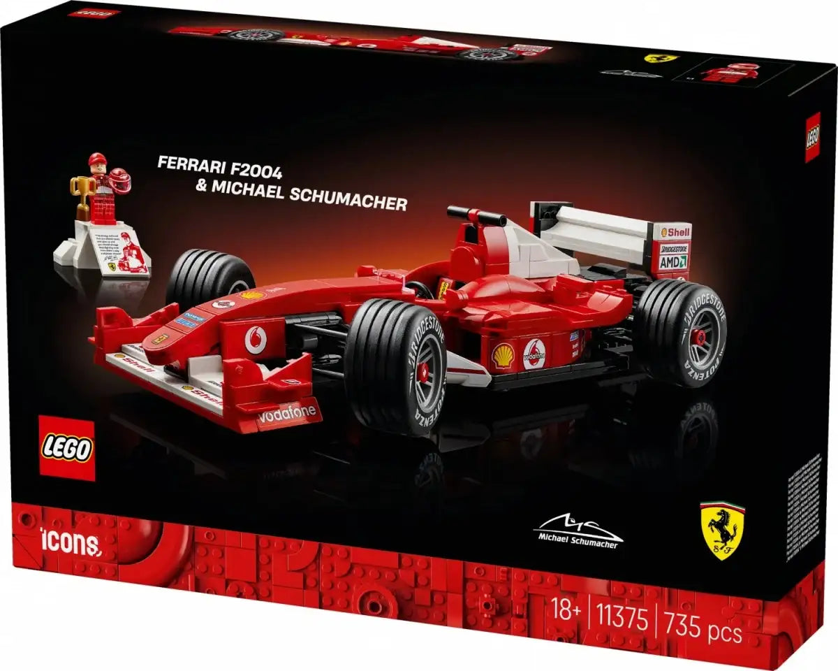 LEGO Icons 11375 – Ferrari F2004 dla fanów F1
