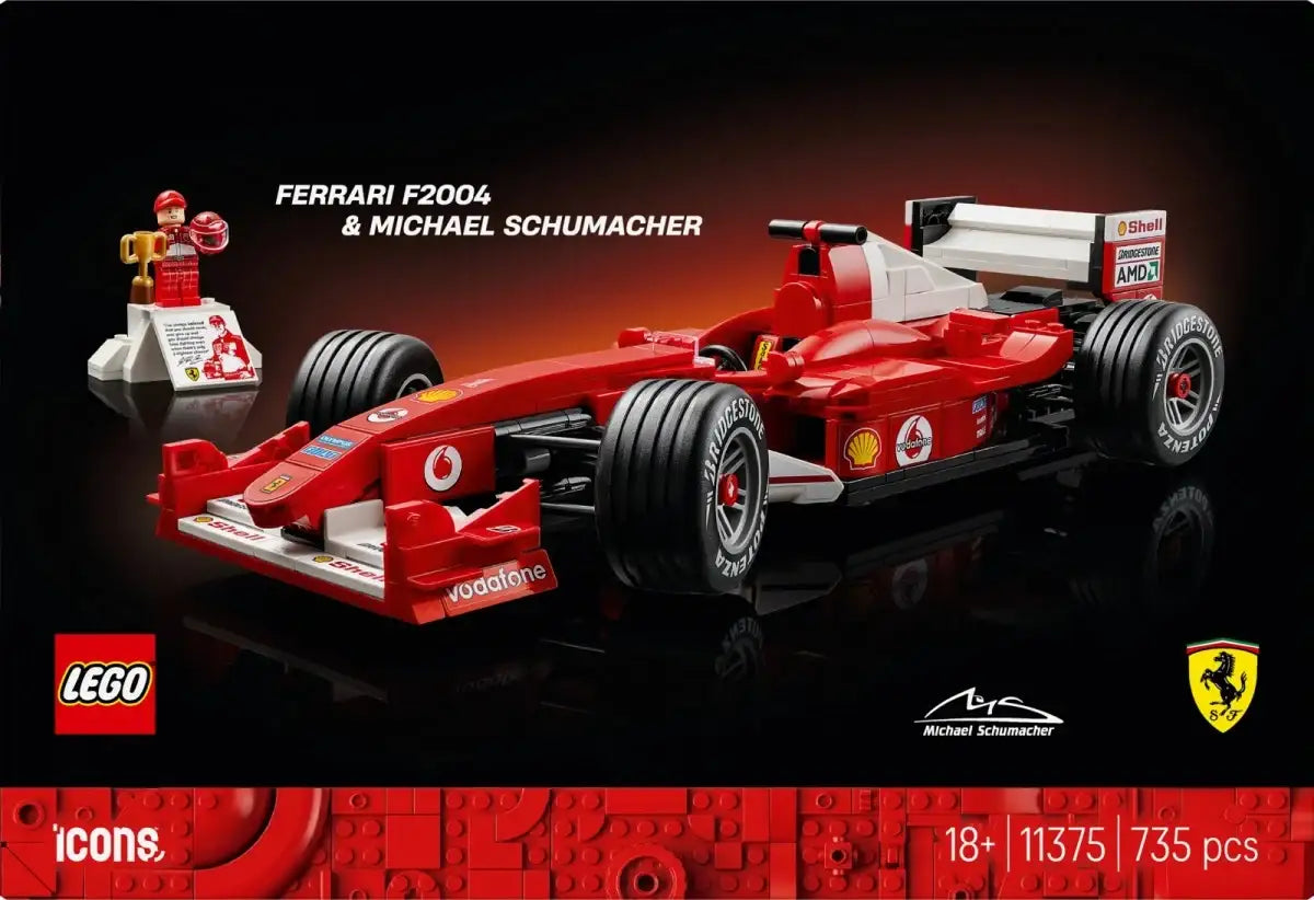 LEGO Ferrari F2004 – zestaw kolekcjonerski z bolidem F1
