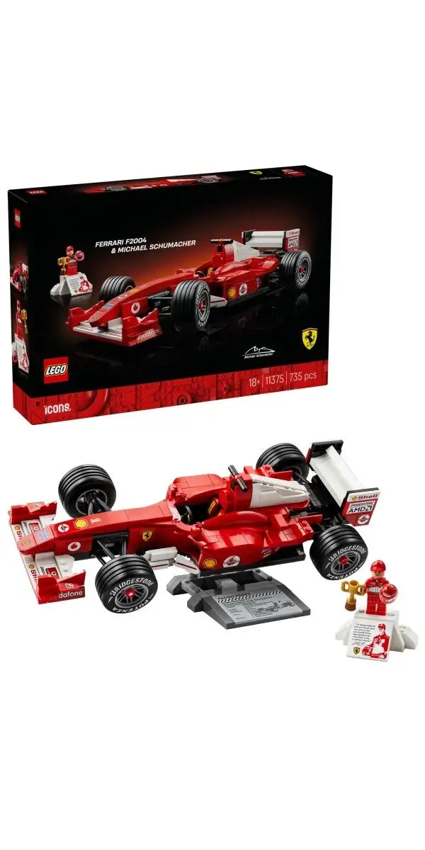 LEGO Icons 11375 Ferrari F2004 i Michael Schumacher