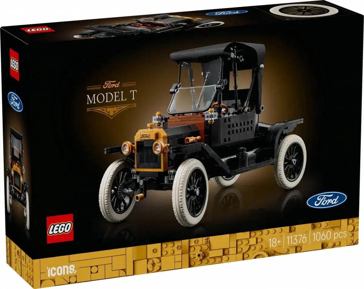 Kolekcjonerski model LEGO Ford Model T vintage auto z ruchomymi funkcjami - zabawki-dla-dziewczynki.com