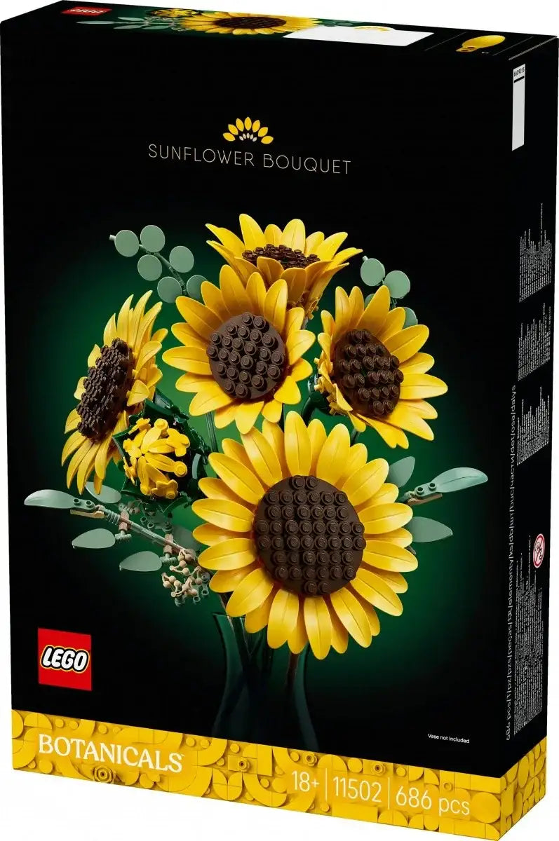 LEGO bukiet kwiatów słoneczniki eukaliptus zestaw dla dorosłych - zabawki-dla-dziewczynki