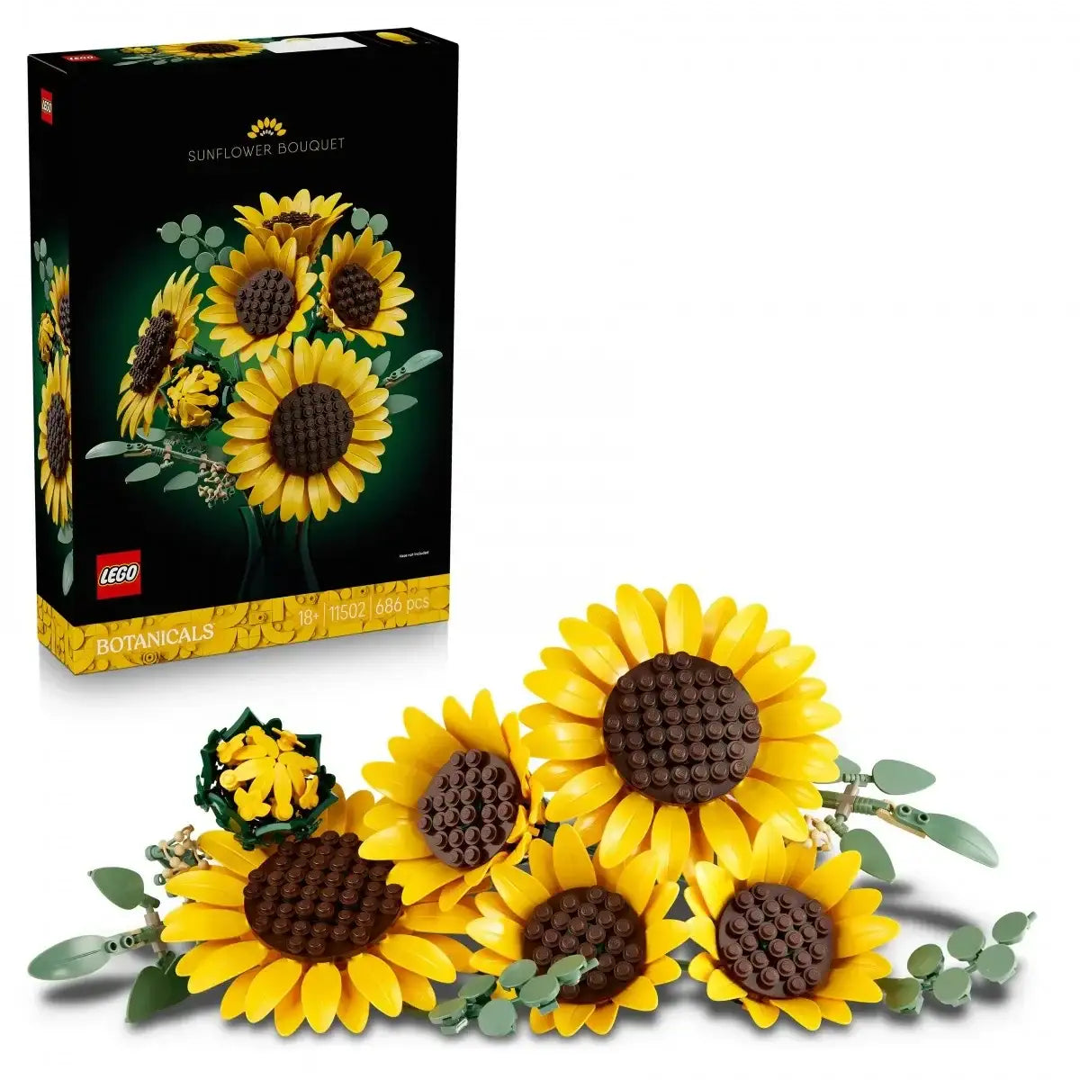 LEGO Botanicals 11502 bukiet słoneczników zestaw kwiatowy dla dorosłych - zabawki-dla-dziewczynki