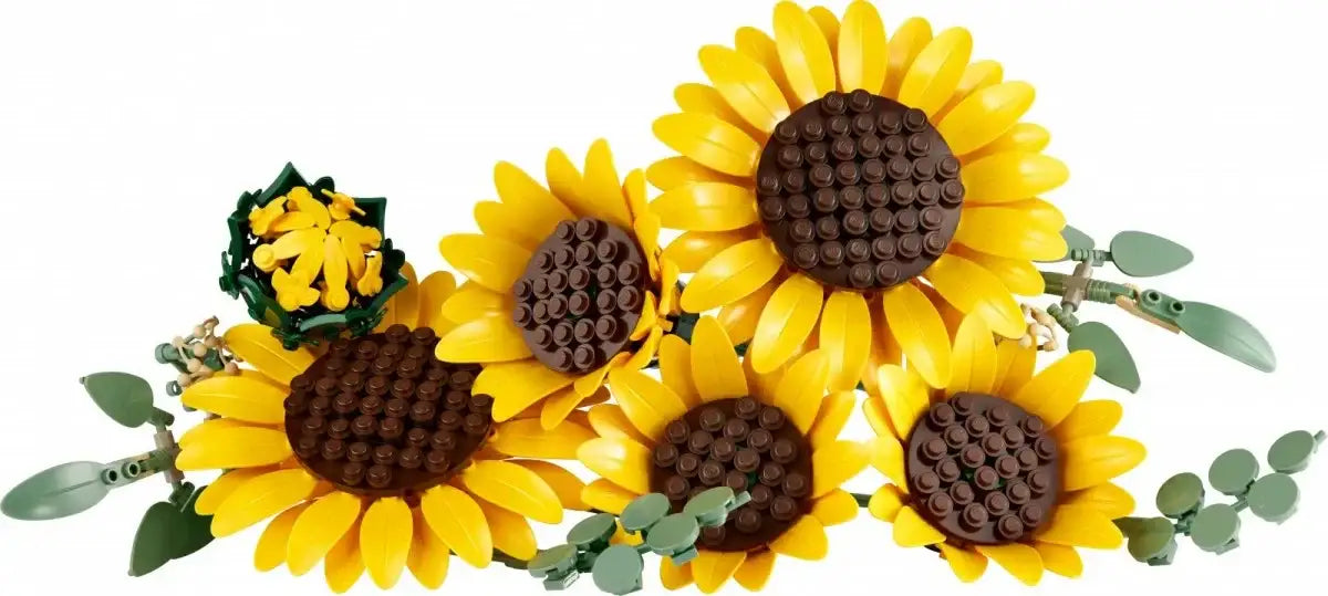 LEGO zestaw roślinny słoneczniki regulowane płatki i łodygi - zabawki-dla-dziewczynki