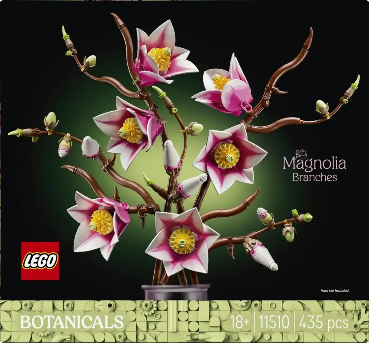 LEGO Botanicals kwiaty magnolii realistyczny model roślinny - zabawki-dla-dziewczynki