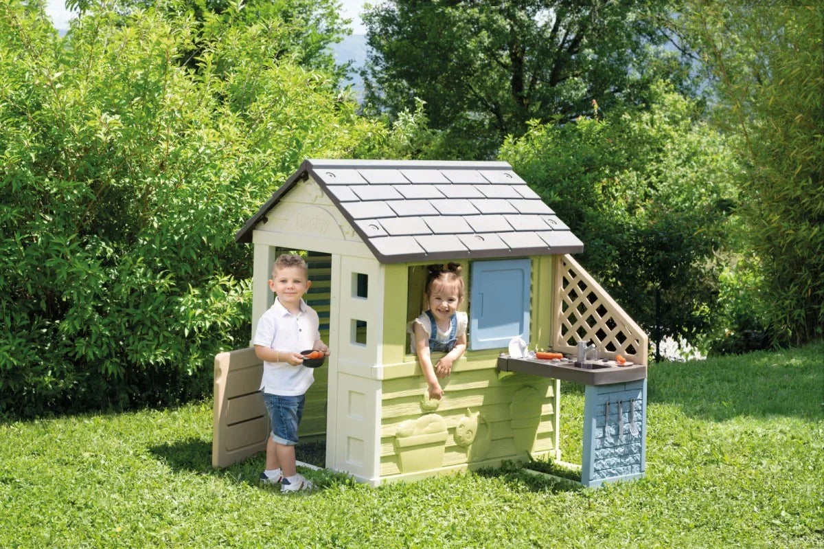 Smoby Domek Pretty z kuchnią ogrodowy