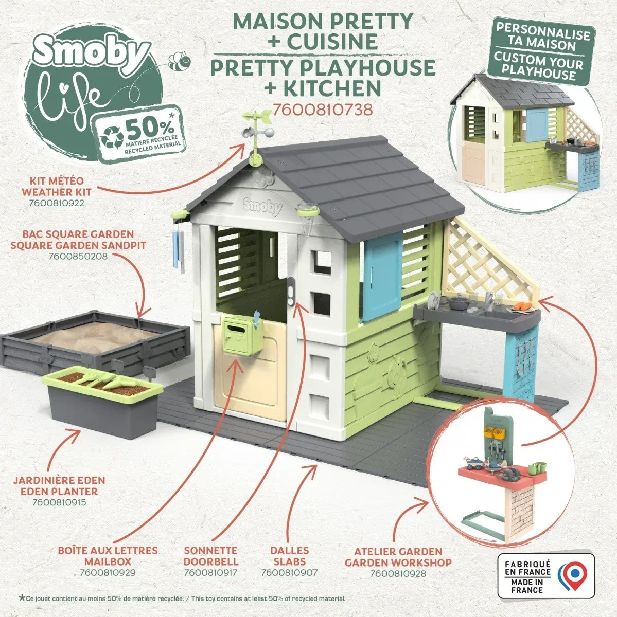 Smoby domek dziecięcy Pretty