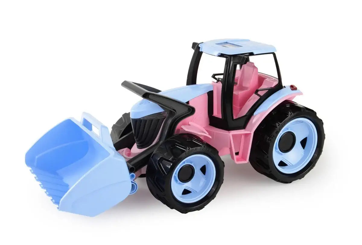 Lena Traktor z łyżką 62 cm różowy duży pojazd zabawkowy dla dzieci