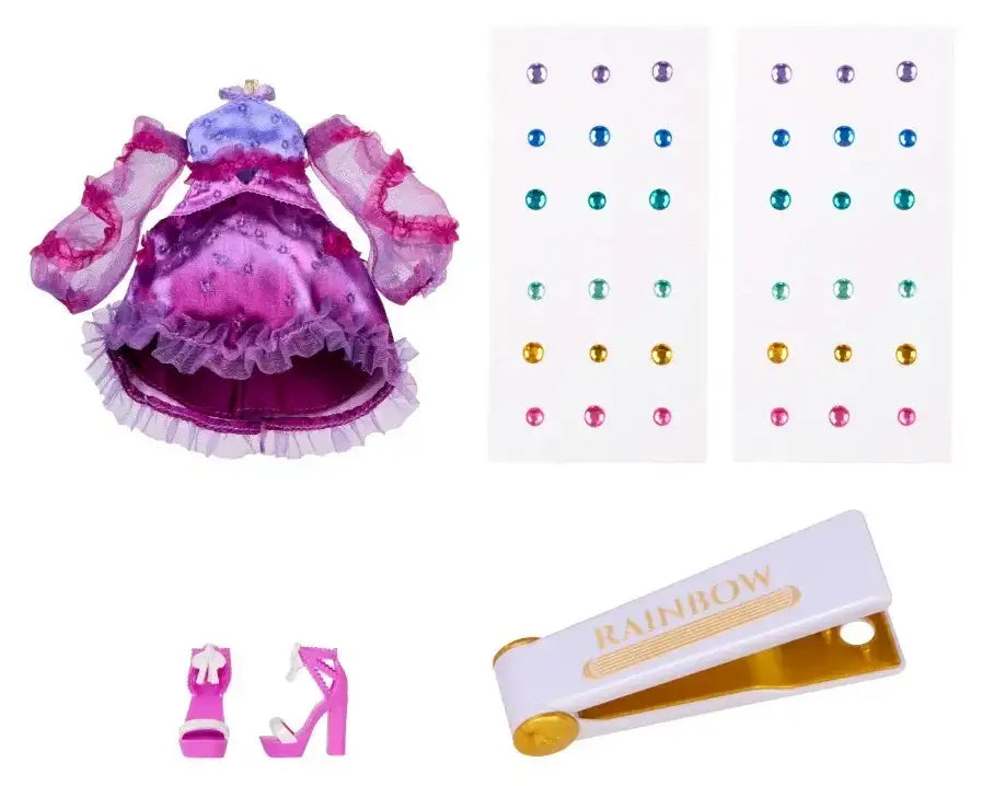 Lalka Rainbow High Noemie Violette Be Dazzling z długimi włosami MGA