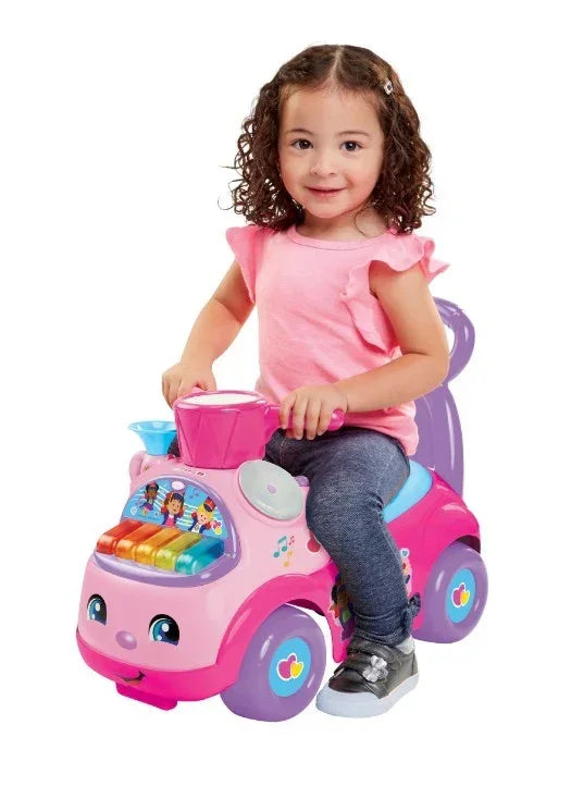Jeździk dziecięcy Fisher Price różowy z muzyką - zabawki-dla-dziewczynki