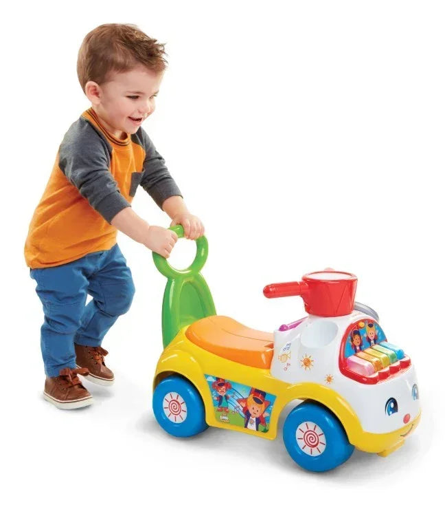Pulio jeździk dla dzieci Fisher Price żółty model - zabawki-dla-dziewczynki