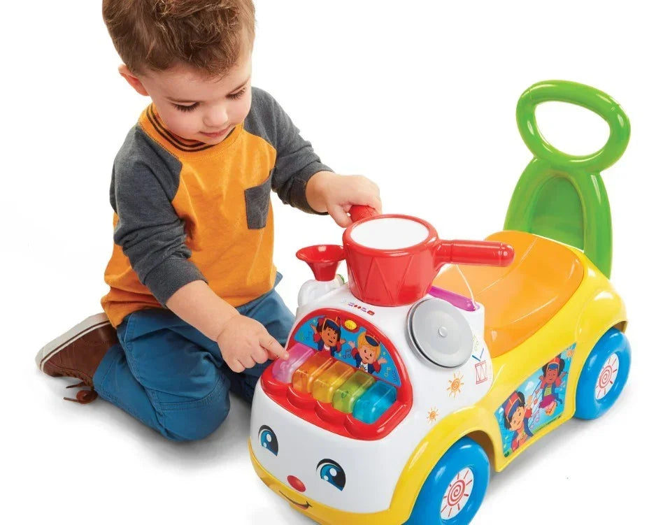 Fisher Price jeździk muzyczny żółty Parada zabawka - zabawki-dla-dziewczynki