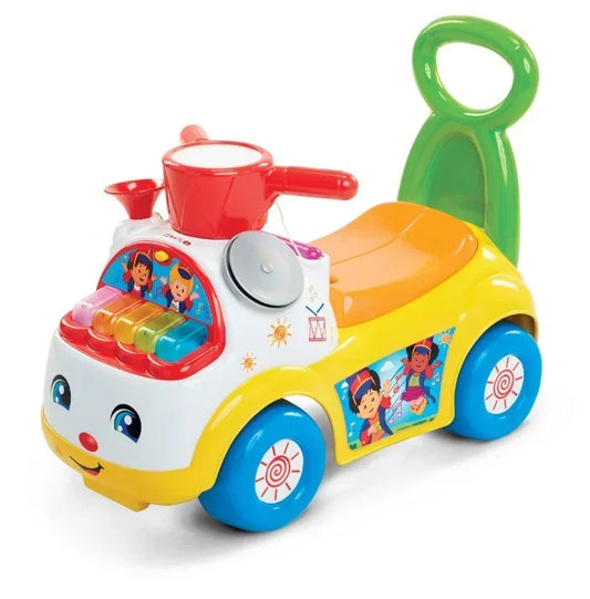 Pulio Fisher Price jeździk Muzyczna Parada żółty dla dzieci  - zabawki-dla-dziewczynki