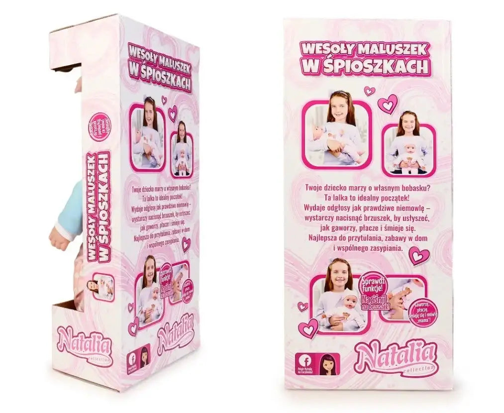 Lalka niemowlę Natalia 45 cm do zabawy