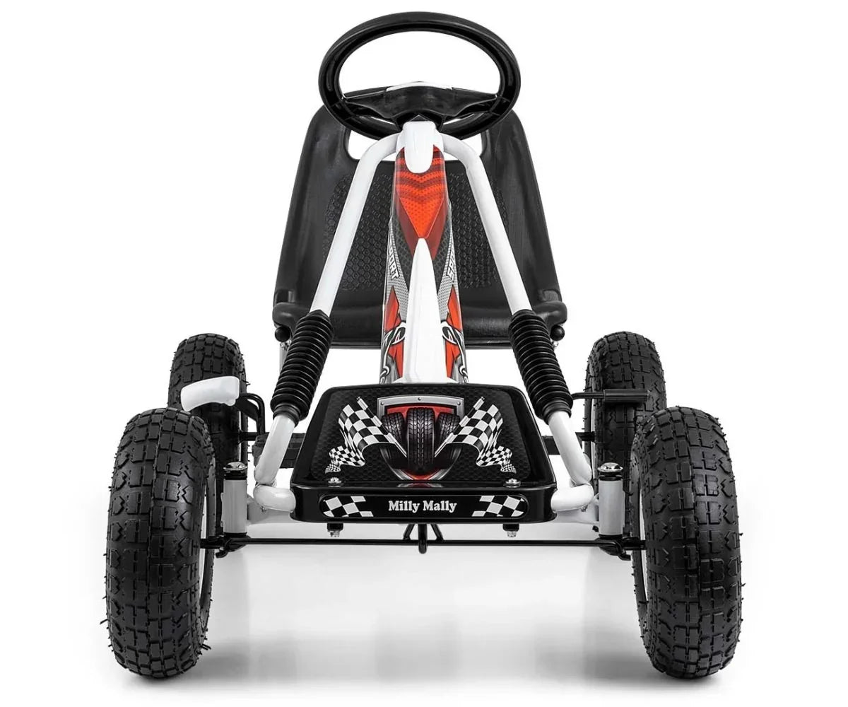 Gokart dla dzieci Milly Mally Thor Biały model sportowy