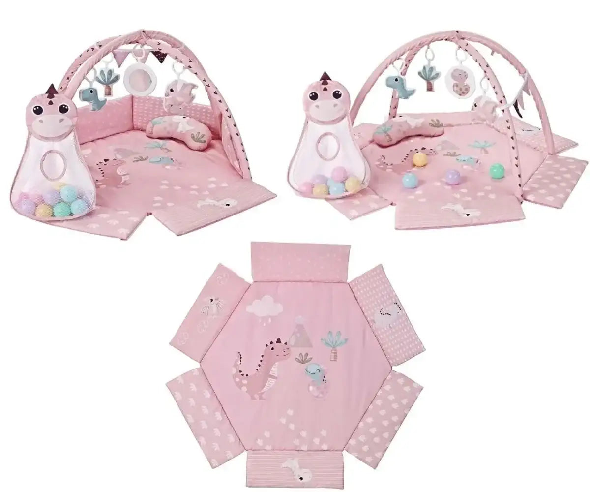 Mata edukacyjna Milly Mally Dino Pink TinyMini różowa dla niemowląt