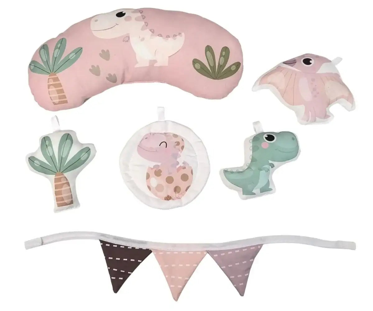 Mata do zabawy dla niemowląt Milly Mally Dino Pink TinyMini