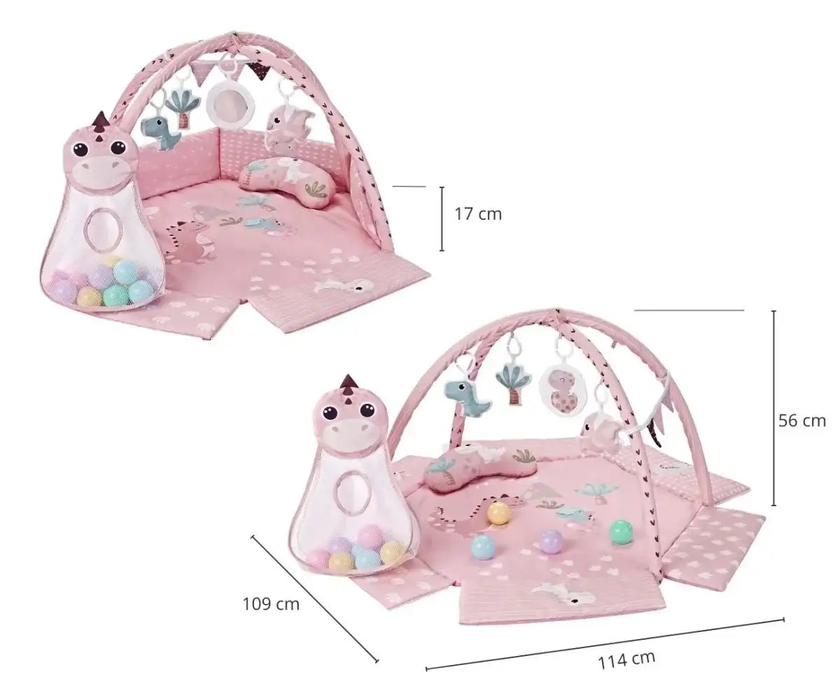 Milly Mally Dino Pink TinyMini mata rozwojowa dla dziecka