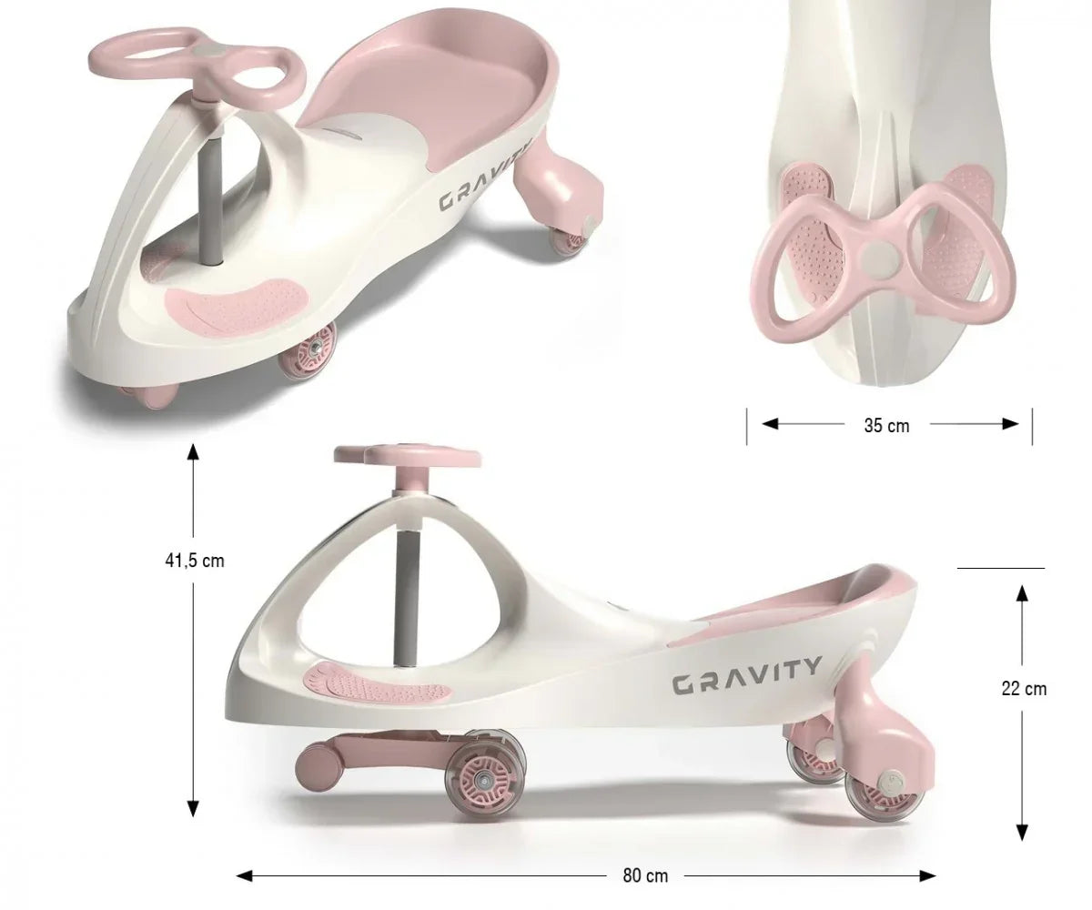 Jeździk grawitacyjny dla dzieci Milly Mally w kolorze Cream Pink