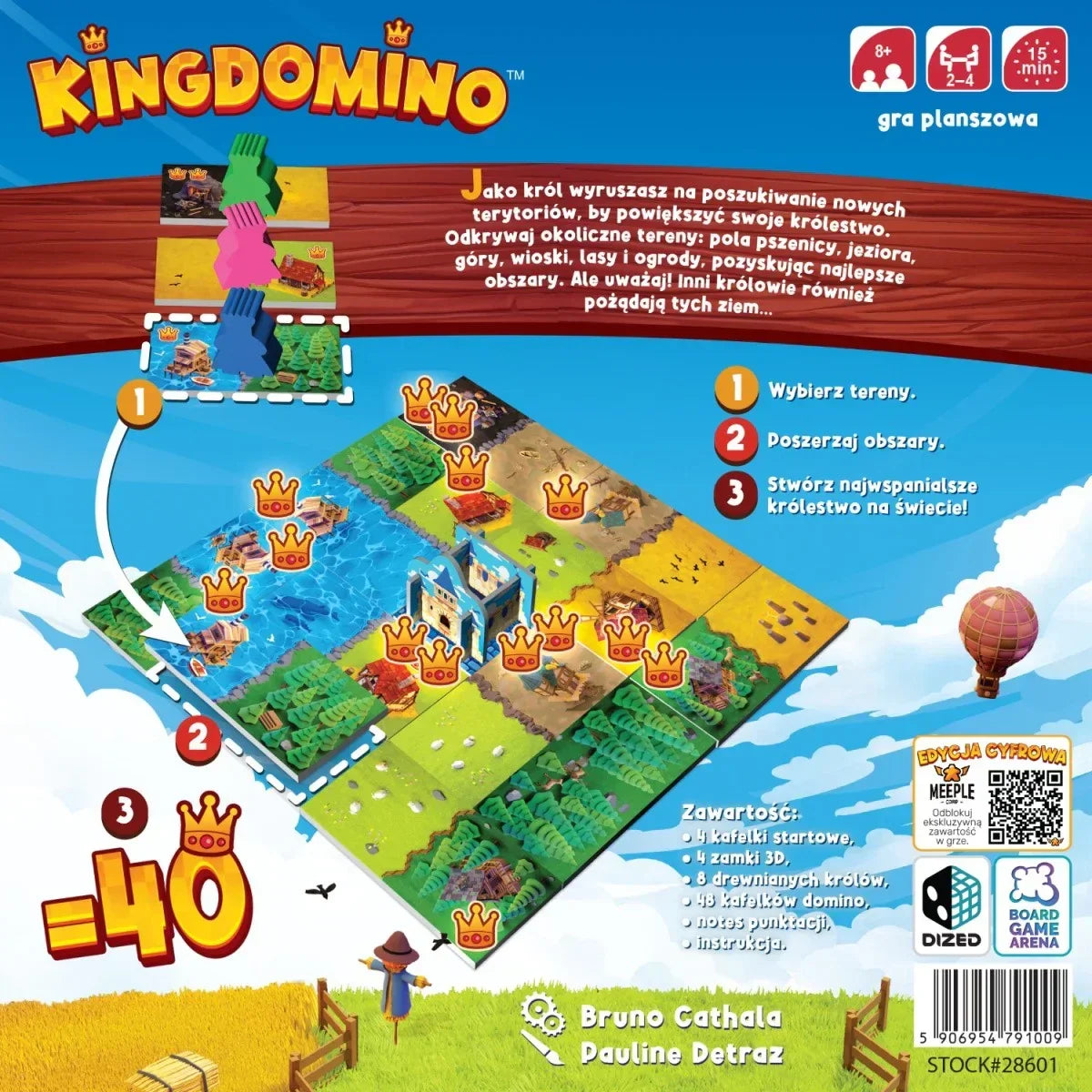 Kingdomino Rebel gra planszowa dla rodziny