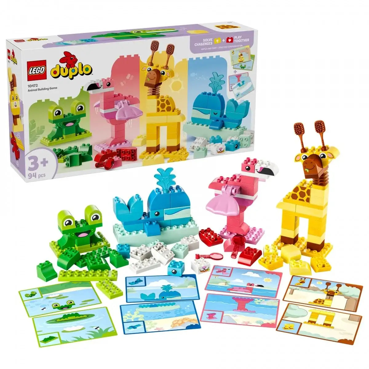 LEGO DUPLO 10472 Gra w budowanie zwierzątek z kolorowymi klockami