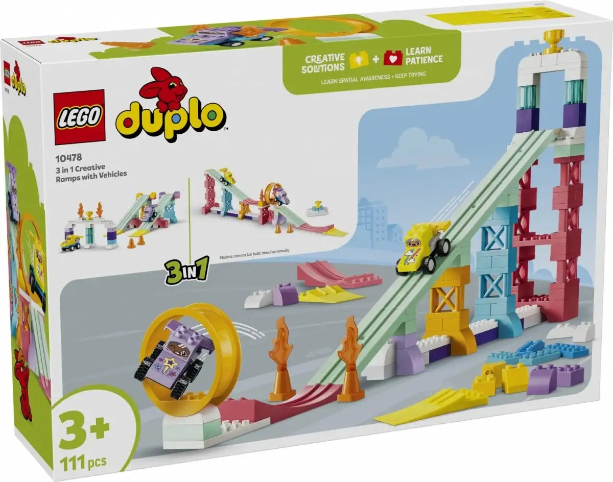 LEGO DUPLO rampy i pojazdy – kreatywna zabawa