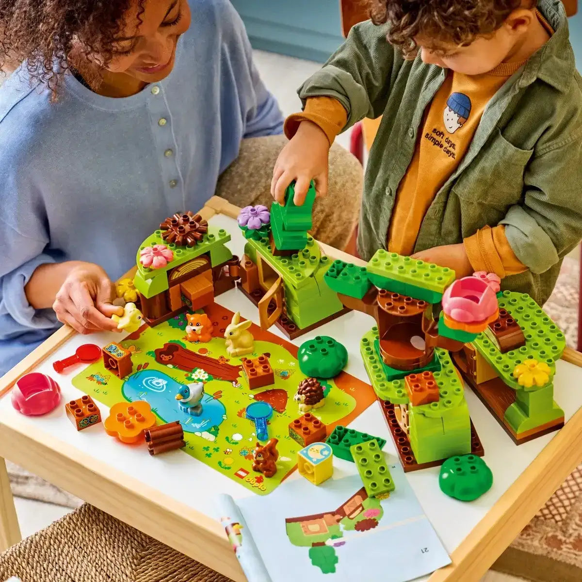 LEGO DUPLO dzikie zwierzęta w lesie zestaw edukacyjny