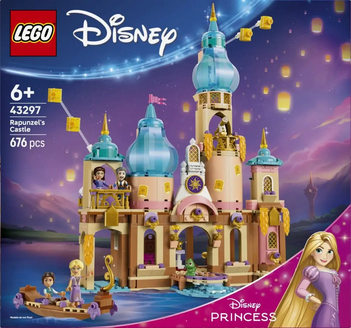 LEGO Disney 43297 zamek z salą tronową i pracownią artystyczną