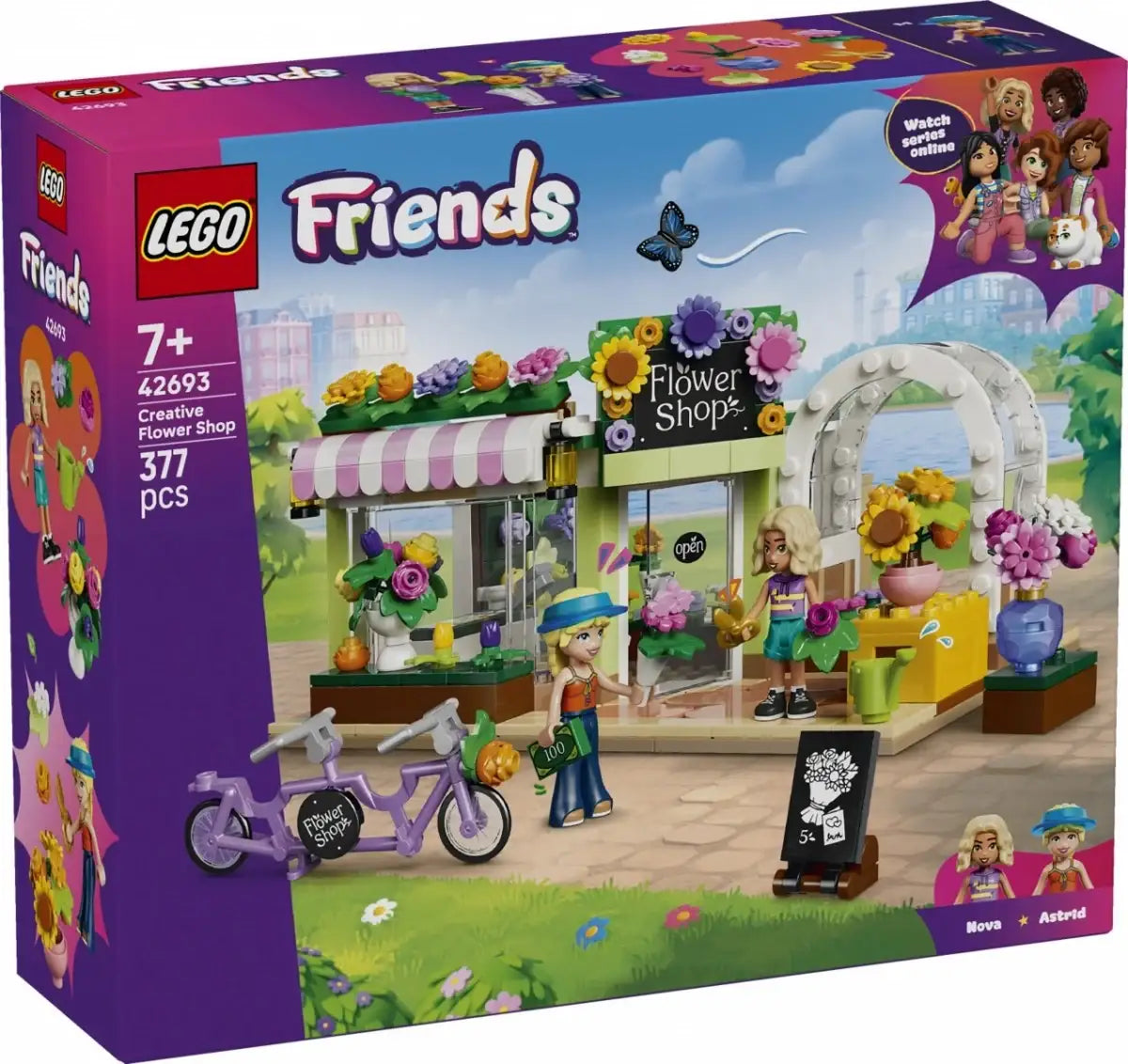 LEGO Friends sklep z kwiatami z kasą i bukietami