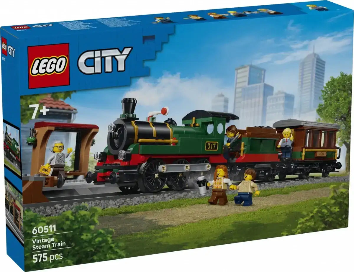 LEGO 60511 klasyczny pociąg parowy dla dzieci