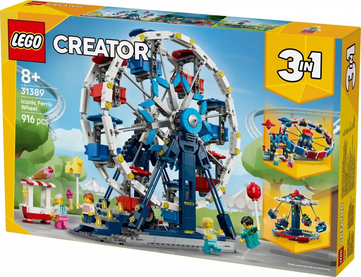 LEGO wesołe miasteczko z ruchomym diabelskim młynem