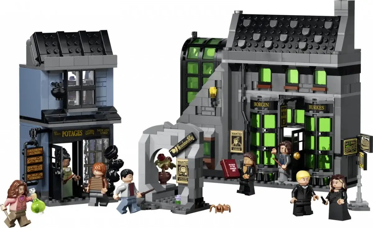 Zestaw LEGO Harry Potter 76471 z magicznymi sklepami dla fanów czarodziejskiego świata