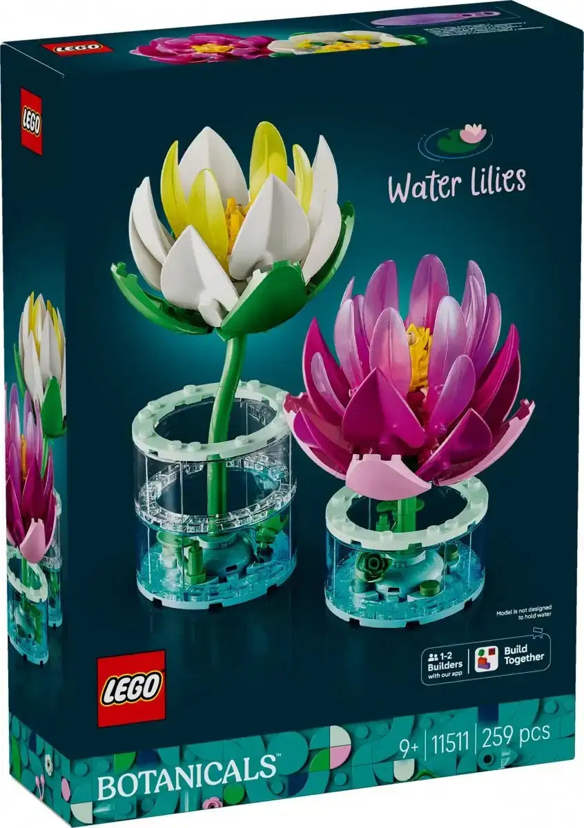 LEGO kwiaty do zbudowania lilie wodne