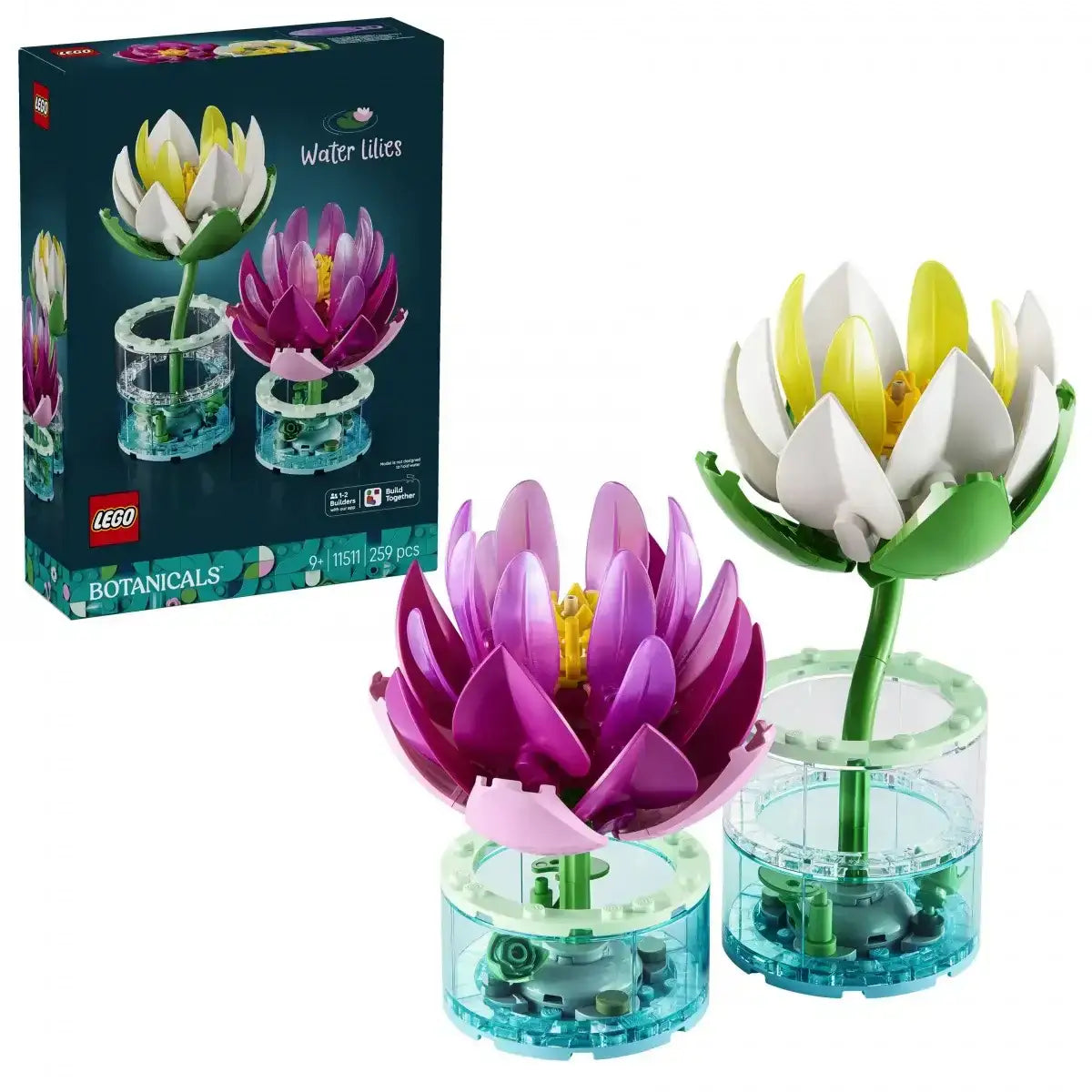 LEGO Botanicals 11511 Lilie Wodne zestaw kwiatów