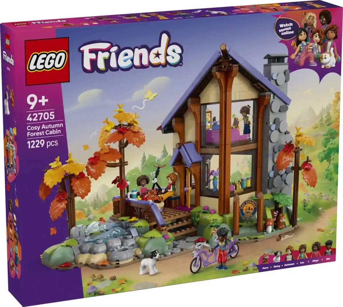 LEGO Friends leśna chatka z mini laleczkami