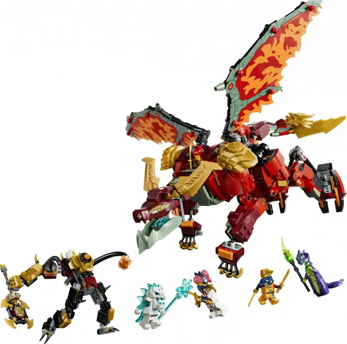 LEGO Ninjago Wyldfyre smoczy mech 71868 z figurką ninja