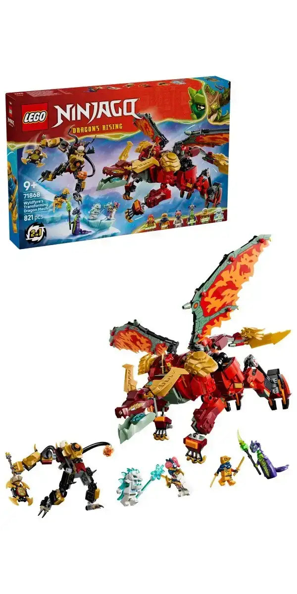 LEGO Ninjago 71868 Transformujący smoczy mech Wyldfyre zestaw konstrukcyjny