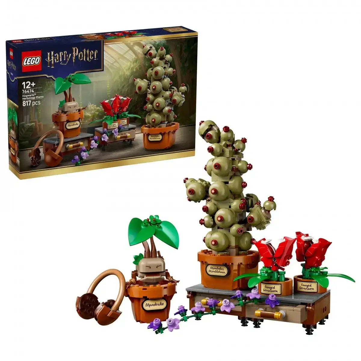 LEGO Harry Potter 76474 rośliny z lekcji zielarstwa Hogwart
