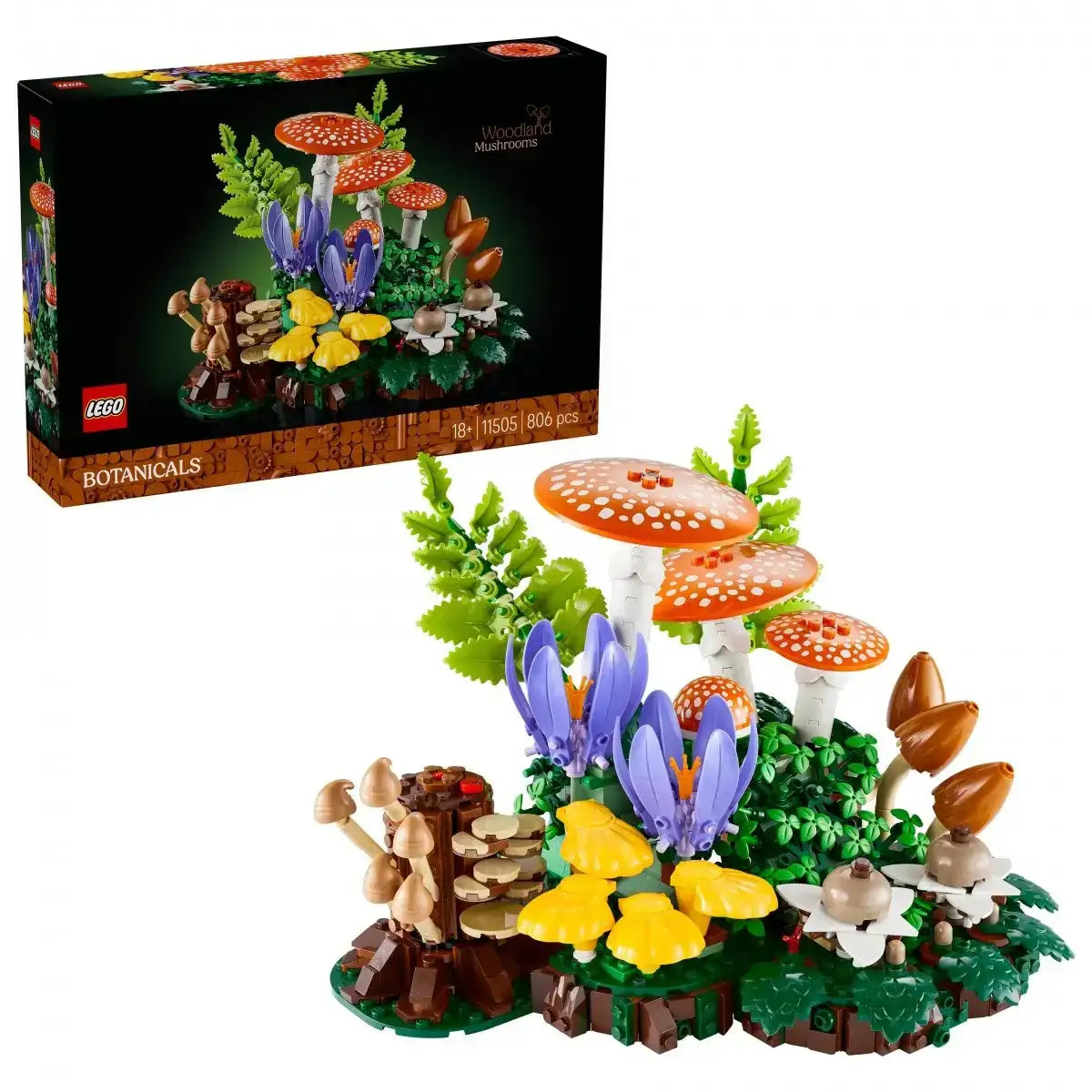 LEGO Botanicals 11505 Grzyby Leśne zestaw dekoracyjny