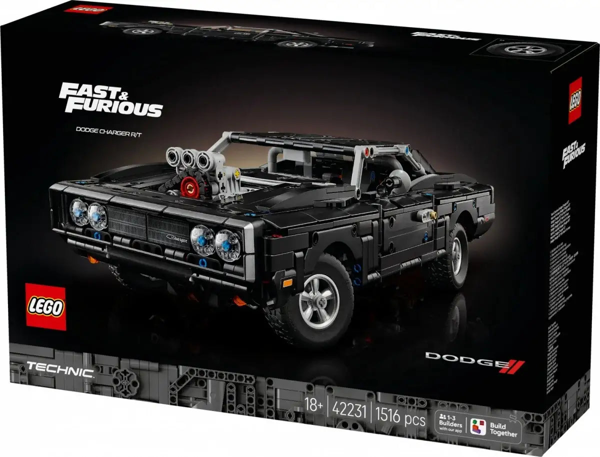Model LEGO Technic Dodge Charger R/T z działającym zawieszeniem