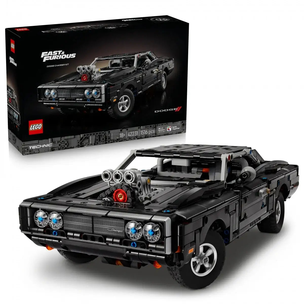 LEGO Technic 42231 Samochód Fast & Furious Dodge Charger R/T z 1516 elementów
