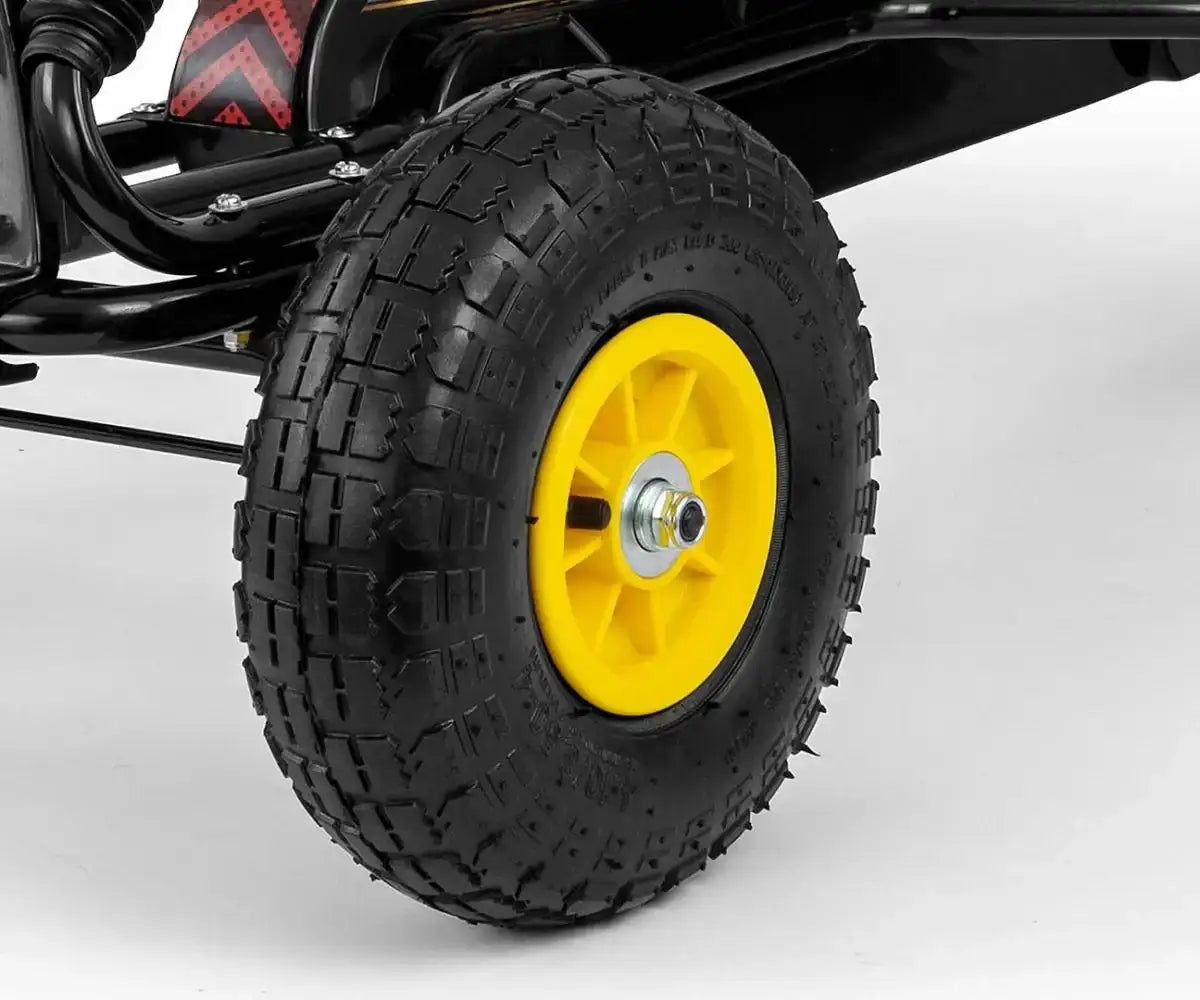 Czarny gokart dziecięcy na pedały