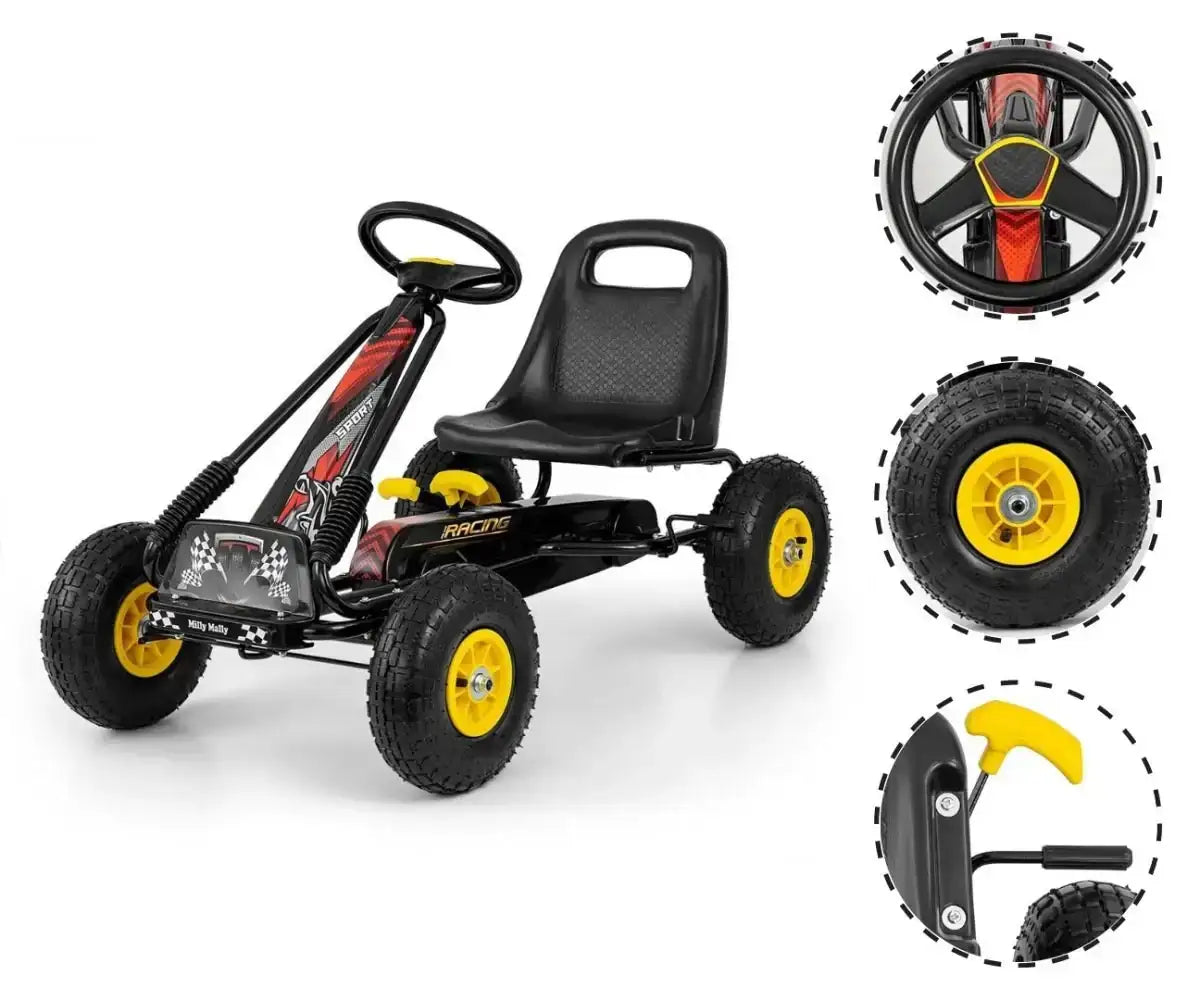 Sportowy gokart dla dzieci Milly Mally