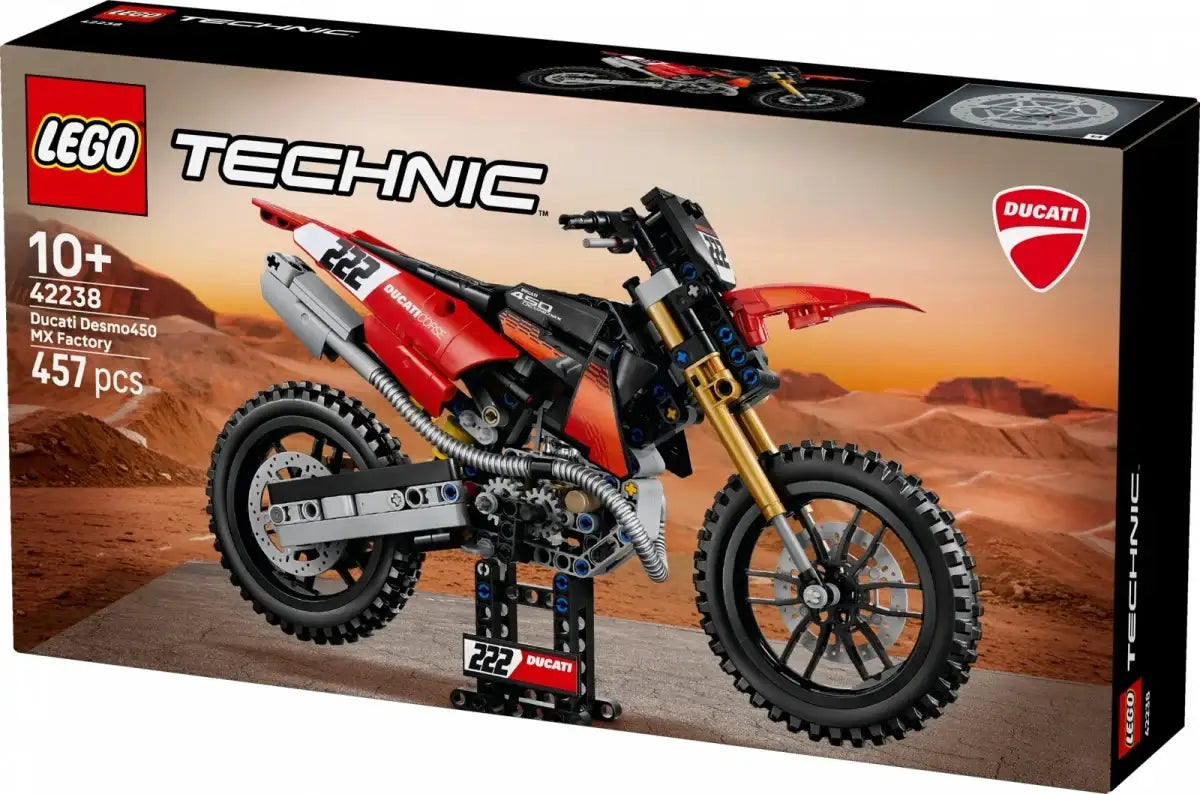 Model Ducati LEGO Technic z 457 elementów do samodzielnego zbudowania