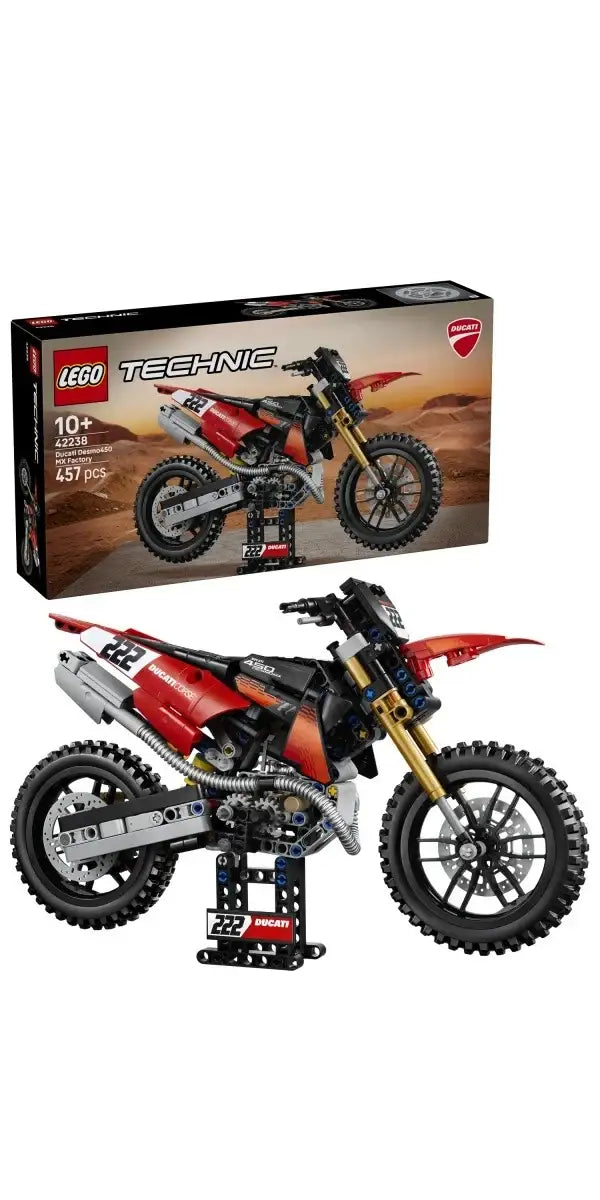 LEGO Technic 42238 Motocykl Ducati Desmo450 MX Factory z klocków LEGO