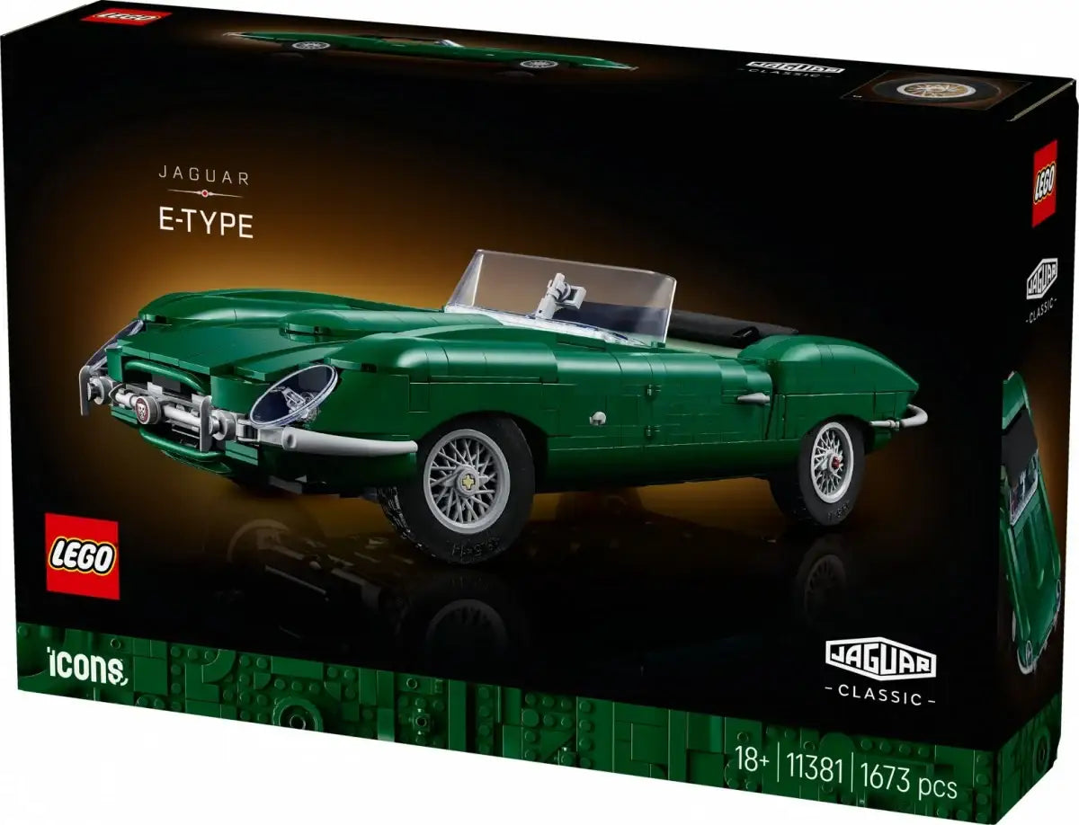 LEGO Jaguar E-Type model z klocków dla miłośników samochodów