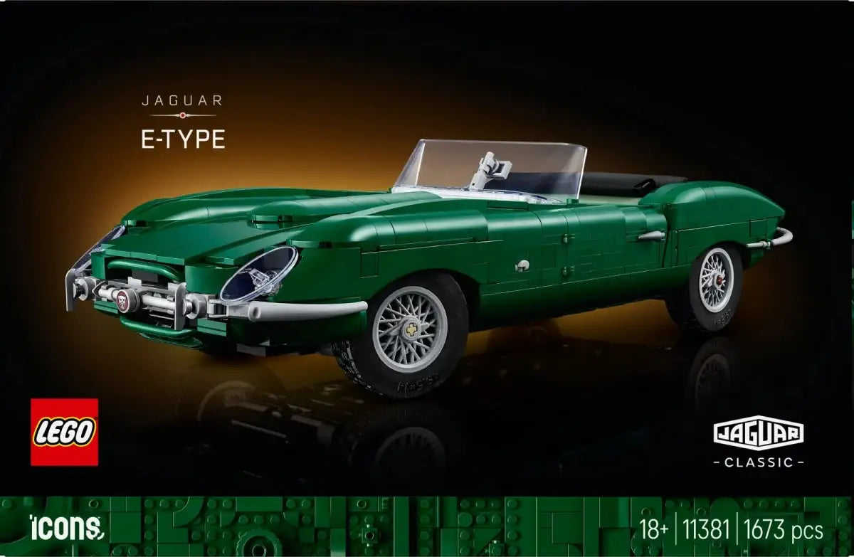 LEGO Icons Jaguar E-Type dekoracyjny model motoryzacyjny do kolekcji